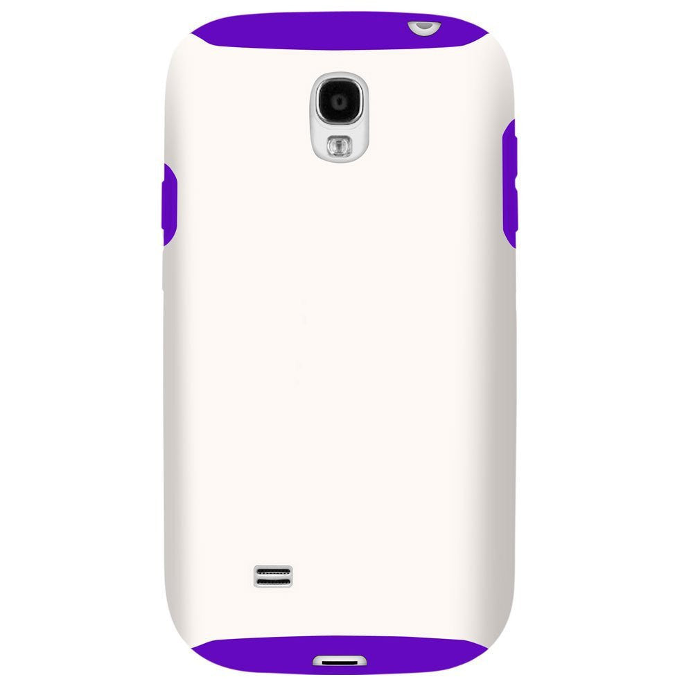 Hybrid Case For Samsung Galaxy S4 - White/Purple