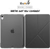 KHOMO iPad Air 4 Case 10.9-inch 2020 - Dual Origami Series - See Through - Supports Apple Pen Charging - Black
