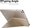 Dual ORIGAMI Case Cover For Apple iPad 9.7 (2017 & 2018) Ultra Slim Transparent Protector - Gold