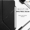 iPad Case Pro 11 Case 2nd Generation 2020 with Pencil Holder - Dual Origami Series - Carbon Fiber