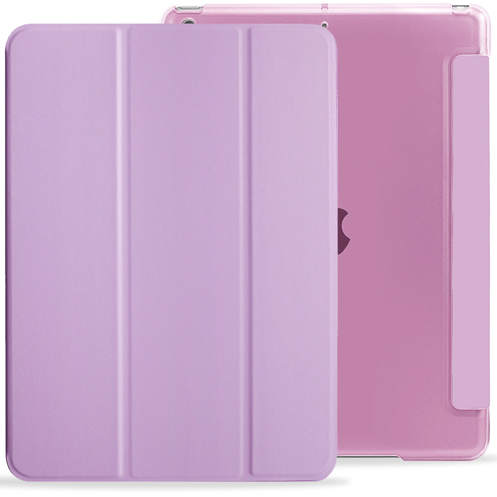 iPad 10.2 2019/2020 ( 7th & 8th Generation ) Case See Through Transparent Dual Cover - Purple