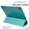 iPad Pro 12.9 Case 4th Generation 2020 - Dual Hybrid See Through Series - Supports Pencil Charging - Green