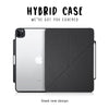 Dual Case Cover With Pen Holder For Apple iPad Pro 11 (2021) 3rd Generation Super Slim - Charcoal Black
