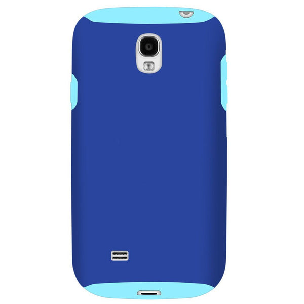 Hybrid Case For Samsung Galaxy S4 - Blue/Light Blue