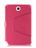 KHOMO ® Hot Pink Hot Press Leather Cover Case with Hand Strap for Samsung Galaxy Note 8.0