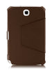 KHOMO ® Brown Hot Press Leather Cover Case with Hand Strap for Samsung Galaxy Note 8.0