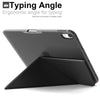 Origami Dual Case Cover For Apple iPad Pro 12.9 Inch 3rd Generation See Through Horizontal & Vertical Display - Black