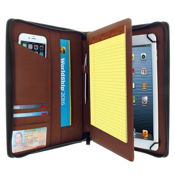 Apple iPad Air PadFolio Case Brown Executive Notepad Holder 8.5