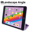 Dual Case For Apple iPad Mini 5 Super Slim Rubberized Back & Smart Feature - Purple