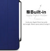 Dual Case Cover With Pen Holder For Apple iPad Pro 12.9 Inch 3rd Generation Super Slim Support Pencil Charging - Blue