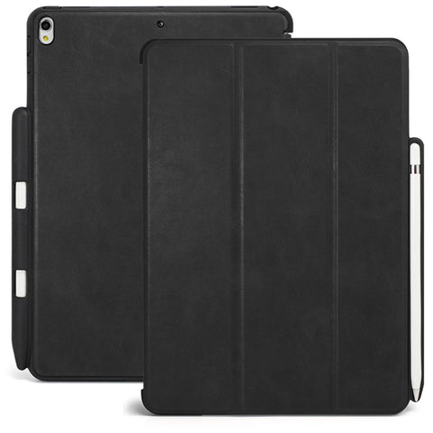 Dual Case Cover With Pen Holder For Apple iPad Air 3 ( 2019 ) - Leather Black