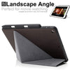 Dual Origami Case Cover For iPad 9.7 (2017 & 2018) With Pen Holder - Leather Brown