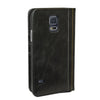 Book Style Leather Case For Samsung Galaxy S5 - Black