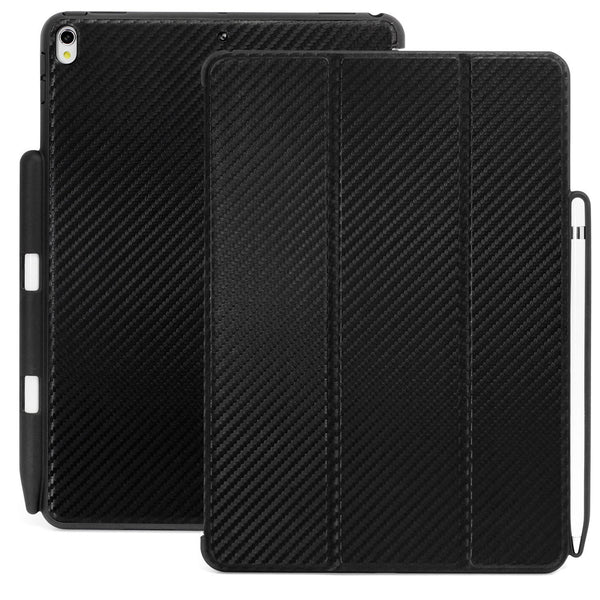 Dual Case Cover With Pen Holder For Apple iPad Air 3 ( 2019 ) - Carbon Fiber