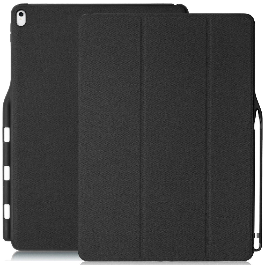 Dual Case Cover With Pen Holder For Apple iPad Pro 12.9 - Charcoal Grey