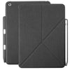 Dual Origami Case Cover For iPad 9.7 (2017 & 2018) With Pen Holder - Twill Grey