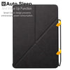 Dual Origami Case Cover For iPad 9.7 (2017 & 2018) With Pen Holder - Leather Black