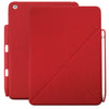 Dual Origami Case Cover For iPad 9.7 (2017 & 2018) With Pen Holder - Twill Red