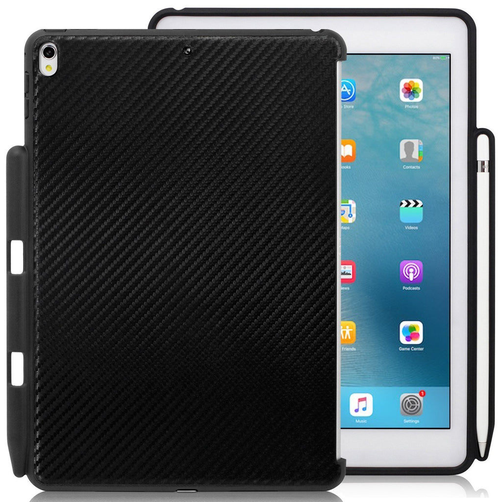 Companion Cover Case For Apple iPad Air 3 ( 2019 ) With Pen Holder - Carbon Fiber