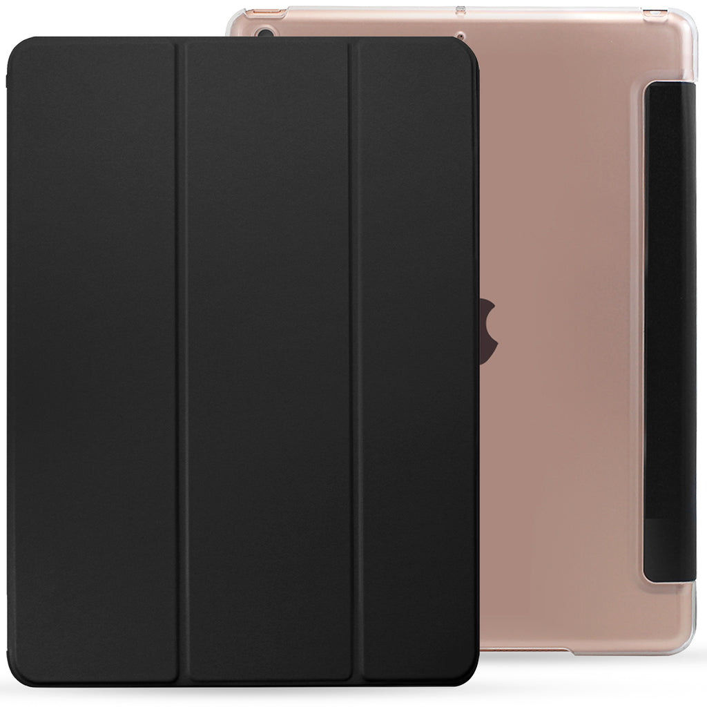 iPad 10.2 2019/2020 ( 7th & 8th Generation ) Case See Through Transparent Dual Cover - Clear Black