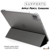 iPad Pro 11 Case 2nd Generation 2020 - Dual Hybrid See Through Series - Supports Pencil Charging - Carbon Fiber