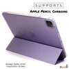 iPad Pro 11 Case 2nd Generation 2020 - Dual Hybrid See Through Series - Supports Pencil Charging - Purple
