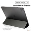 iPad Pro 12.9 Case 4th Generation 2020 - Dual Hybrid See Through Series - Supports Pencil Charging - Carbon Fiber