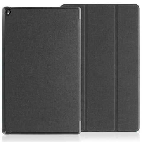 Dual Case For Amazon Kindle Fire HD 10 Tablet (7th Generation, 2017 Release) - Slim Folding Stand