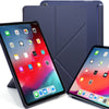 Origami Dual Case Cover For Apple iPad Pro 12.9 Inch 3rd Generation See Through Horizontal & Vertical Display - Navy Blue