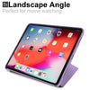 Origami Dual Case Cover For Apple iPad Pro 11 Inch See Through Horizontal & Vertical Display - Lavender Purple