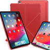 Origami Dual Case Cover For Apple iPad Pro 12.9 Inch 3rd Generation See Through Horizontal & Vertical Display - Red