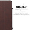 Dual Case Cover With Pen Holder For Apple iPad Pro 12.9 Inch 3rd Generation Super Slim Support Pencil Charging - Leather Brown