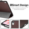 Dual Case Cover With Pen Holder For Apple iPad Pro 11 Inch Super Slim Support Pencil Charging - Leather Brown